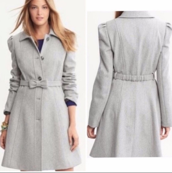 Banana Republic Jackets & Blazers - Banana Republic Grey Coat With Bow Belt, Size M